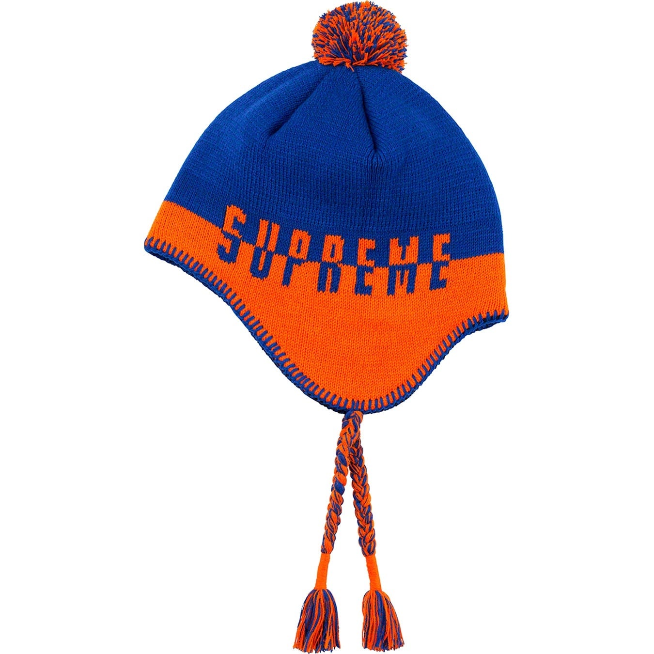 Split Logo Earflap Beanie view 2